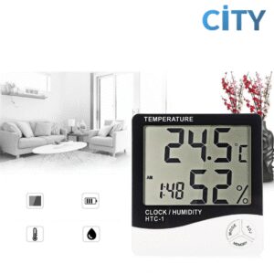 Dijital Termometre Nem ve Sıcaklık Ölçer – Sera ve Topraksız Tarım Kontrol Ekipmanı | Hidroponik City