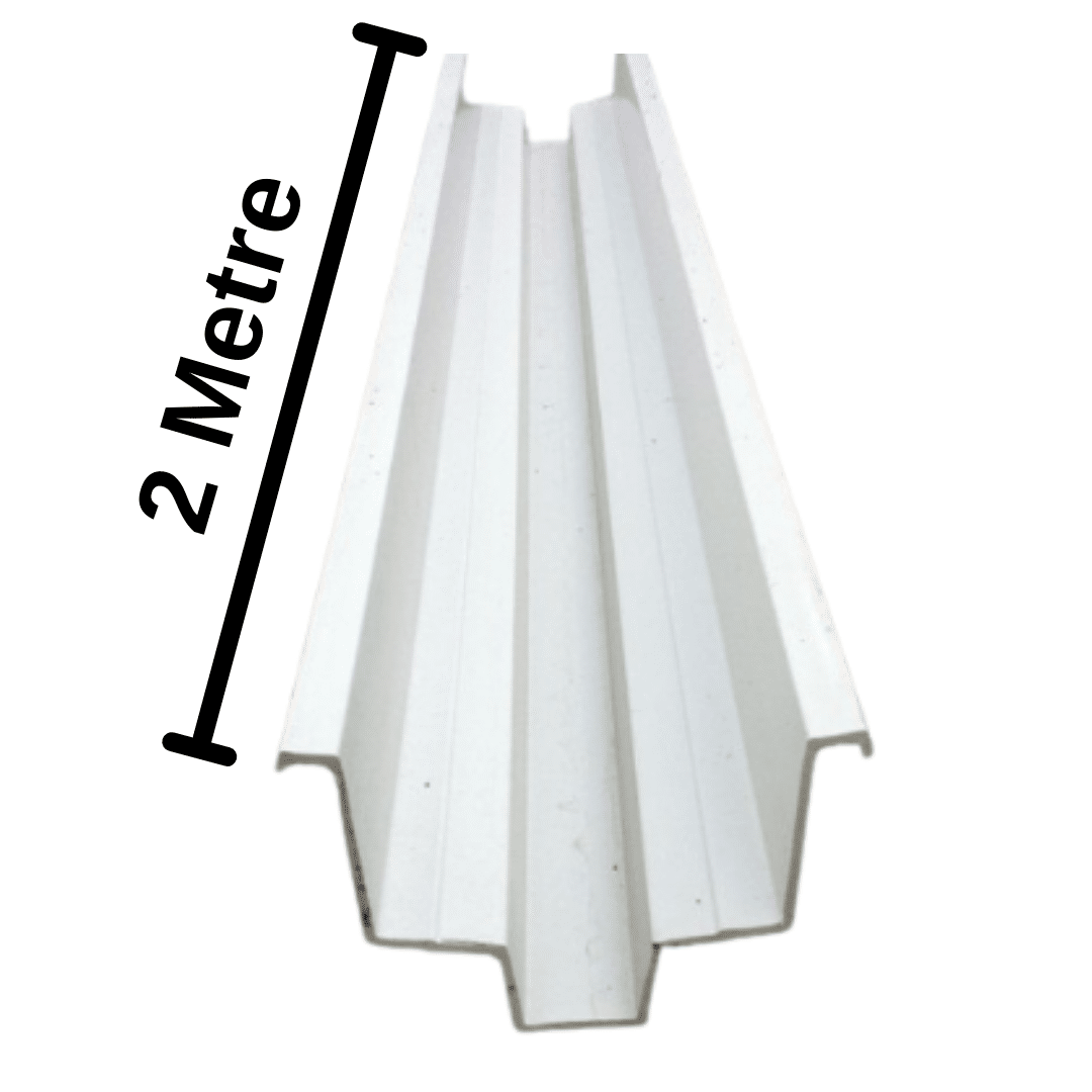 Çilek Kanalı (Çilek Oluğu) 2 Metre – PVC Topraksız Tarım Kanalı