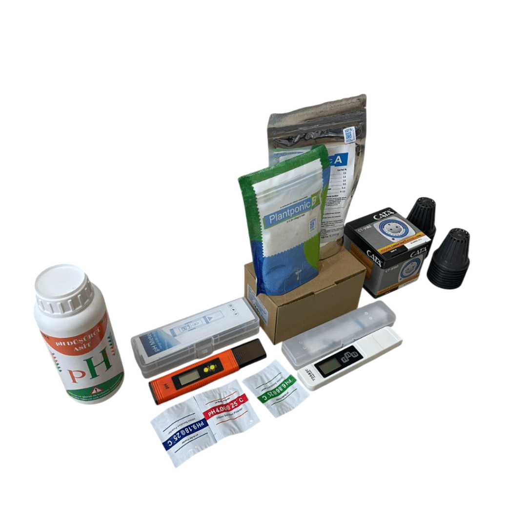 HydroRack 52 Topraksız Tarım Seti – 4 Katlı NFT Dikey Sistem | 52 Gözlü Balkon Üretim Full Paket (EC & pH Dahil) - Görsel 6