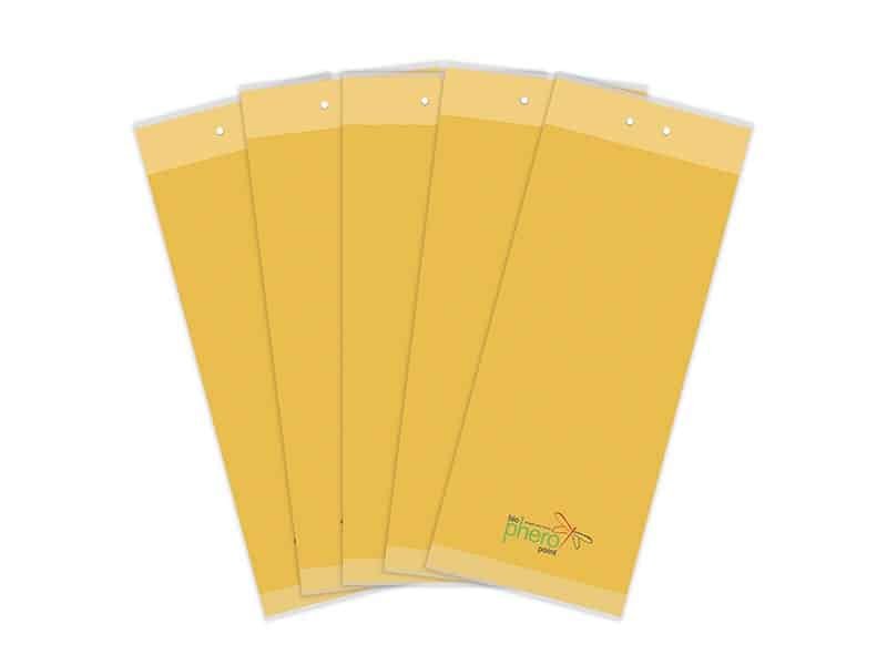 10’lu Yapışkan Kart Tuzak 25x10 cm (Sarı) – Seralar ve Tarım Alanları İçin Haşere Tuzağı